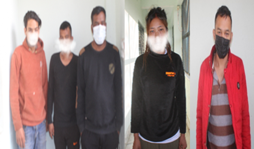 कञ्चनपुरमा अवैध लागुऔषधसहित ५ जना पक्राउ